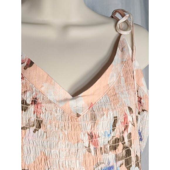 NWT Express Peach Floral Ruffle MIni Dress Size XL - Picture 7 of 12